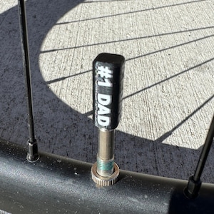 No. 1 Dad Presta Bike Valve Cap, #1 Dad Bike Valve Cap, Great Gift for Bikers
