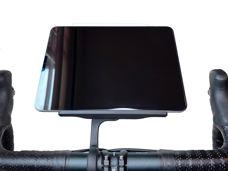 Zwift Trainer Tray för surfplattor eller telefoner för stationär cykling och stationär cykling, iPad-hållare för inomhuscykling passar Wahoo och Garmin GPS-fäste bild 4