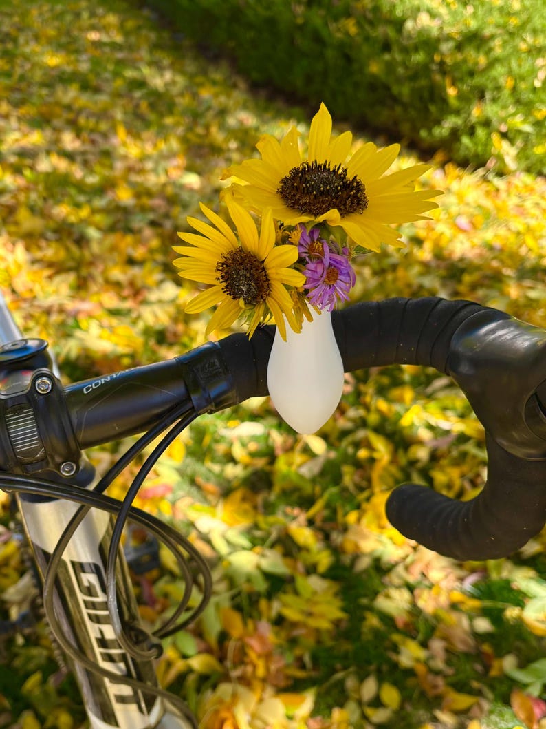 Bike Flower Vase for Handlebars Fun Biking Accessory for Summer, Flower Vase for Biking, a Great Gift for Bikers image 5