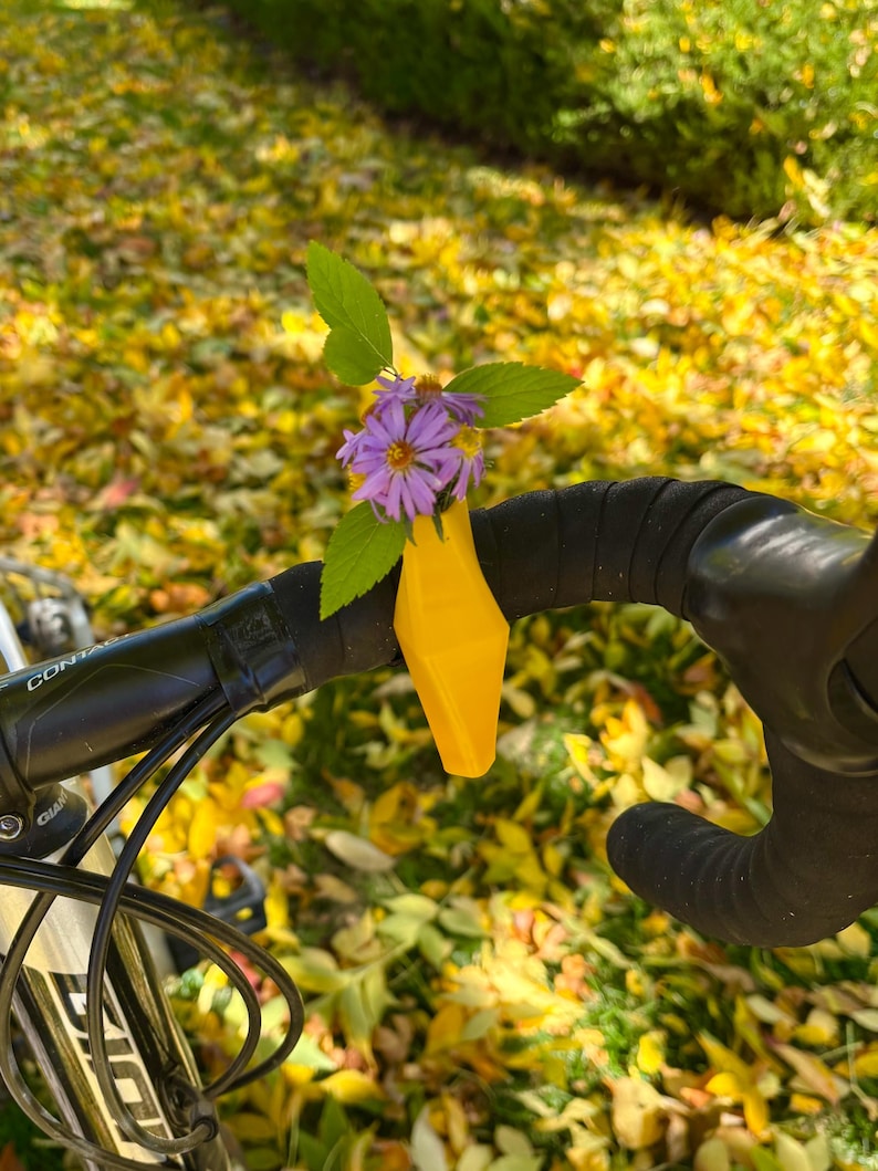 Bike Flower Vase for Handlebars Fun Biking Accessory for Summer, Flower Vase for Biking, a Great Gift for Bikers image 2
