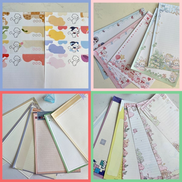 B5 Notepad Sample Bag/Cute Cartoon Grid Notepad Grab Bag/B5 Line NotePad Grab Bag/Big Memo Pad Sample Bag/Stationery