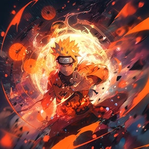 Dynamic Naruto Artwork Digital Download for Anime (Instant Download) 