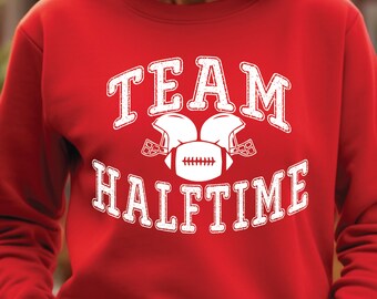 Team Halftime Sweatshirt, Sunday Football Crewneck, Game Day Football Sweater,  Baseball Hoodie, ROM408