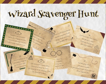 Wizard Scavenger Hunt: HP Birthday Party Game (Printable)