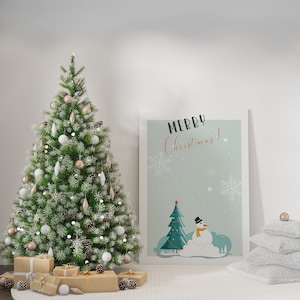 Christmas Wall Art Canvas for Homes, Offices, Business, Festivals Design Perfect for Personal Use and Gifts