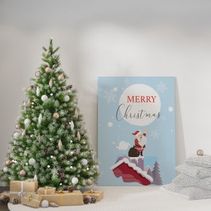 Christmas Wall Art Canvas for Homes, Offices, Business, Festivals Design Perfect for Personal Use and Gifts