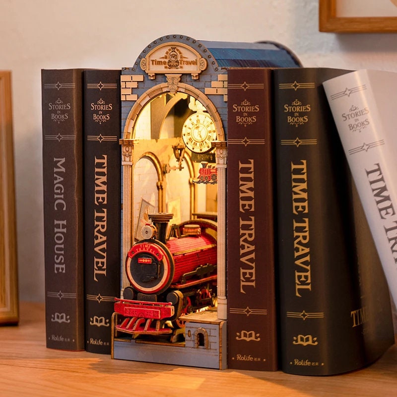 Magic Bookcase Book Nook Miniature Dollhouse - CraftDIYKit