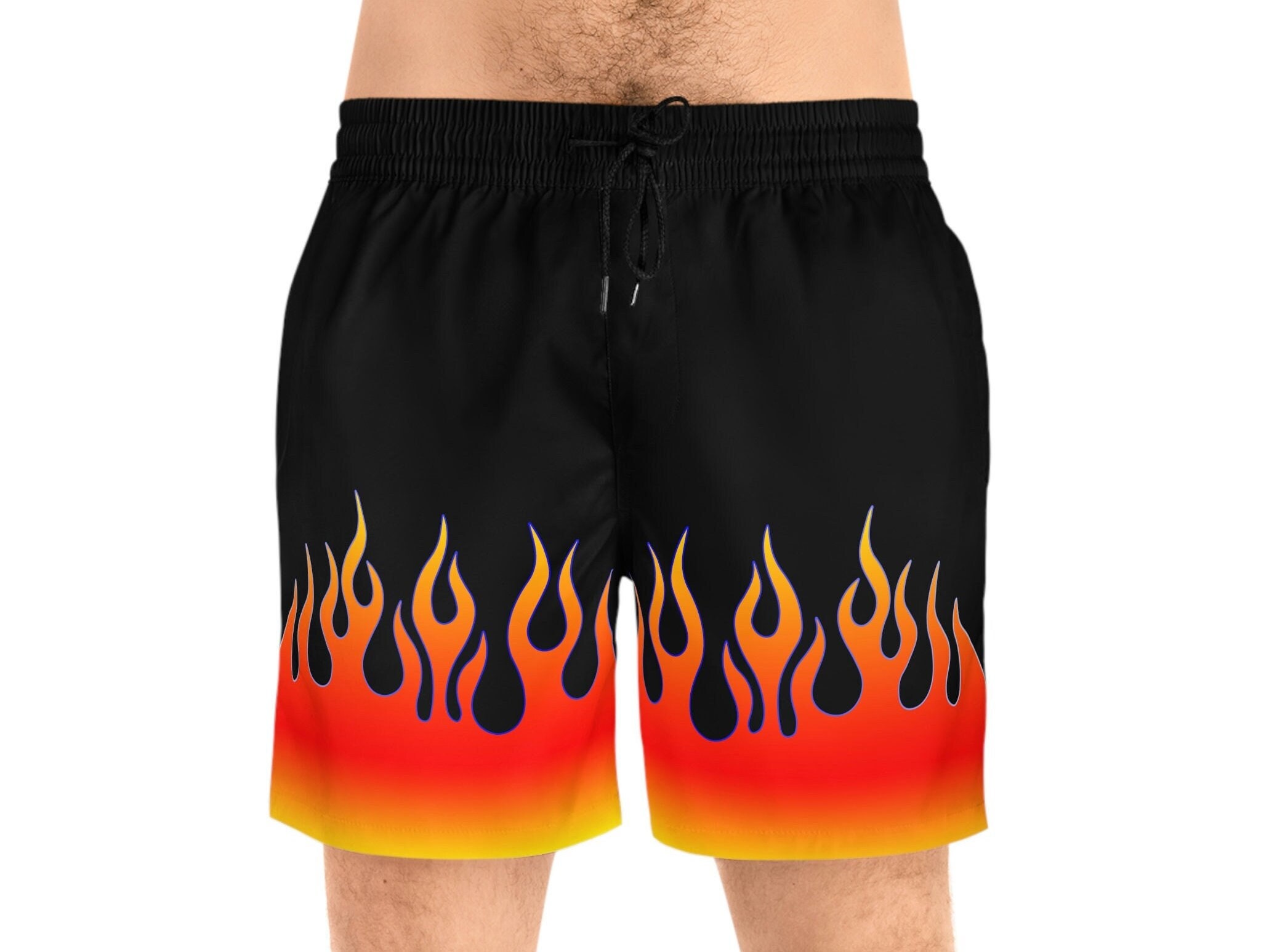 90s Flame Shorts - Etsy