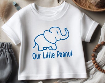 Our Little Peanut Toddler Gifts, Funny Tshirt for Kids, Personalized Baby Shower Tees, Beach Shirt for Boys