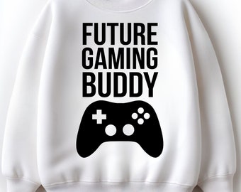 Benutzerdefiniertes Future Gaming Buddy-Sweatshirt für Kinder. Befeuern Sie die Träume Ihres kleinen Gamers mit diesem personalisierten und aufregenden Geschenk