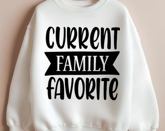Aktuelles Lieblingskind der Familie Personalisiertes Kinder-Sweatshirt, Stärken Sie die Familienbindungen mit dieser idealen und personalisierten Geschenkauswahl