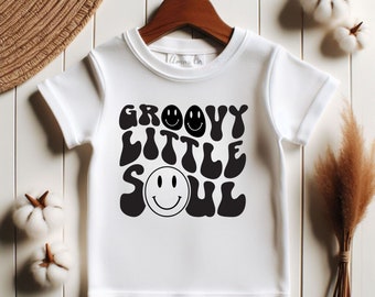 Groovy Little Soul Baby Tees, Cute Shirt Gifts for Kids, Christmas Baby Shower Ideas, Funny Toddler Gifts