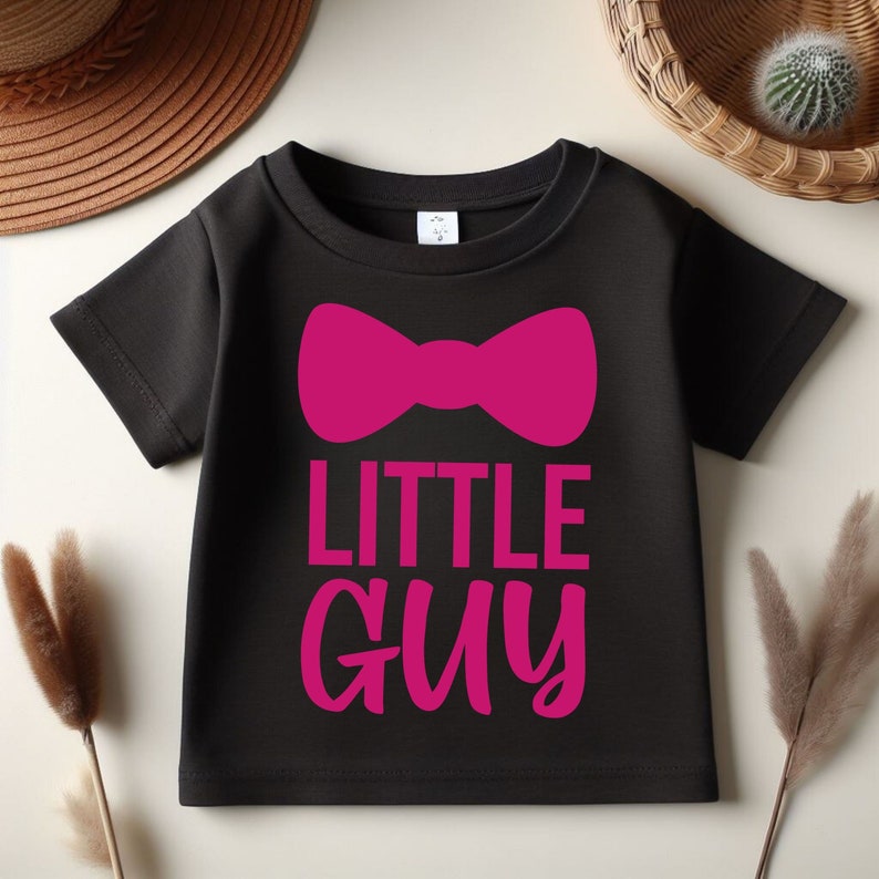 Idées cadeaux de Noël Little Guy, chemise amusante pour bébés garçons, chemise d'anniversaire pour enfants avec motifs personnalisés image 4