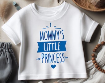 Mommy's Little Princess Family Gift, Funny Baby Tees for Boys, Cute Big Sister Shirt, Birthday Shirt for Kids