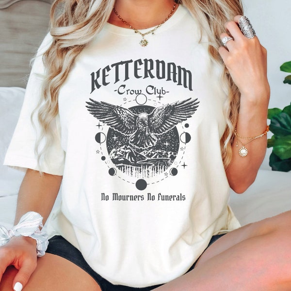 The Crow Club Shirt, Ketterdam Crow Club Tee, Bookish Shirt, Book Lover Tee, Six Of Crows Shirt, Comfort Colors Shirt, Grishaverse,SAS864