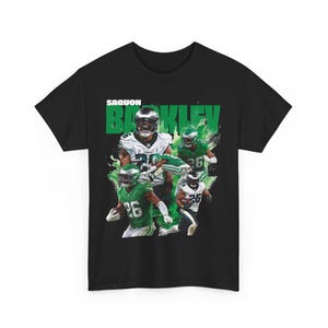 Vintage Saquon Barkley Tee Gildan - Saquon Barkley Backwards Hurdle Shirt - Philadelphia Eagles Gifts - Saquon Barkley Shirt Gift