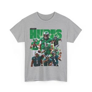 Vintage Jalen Hurts Tee Gildan - Saquon Barkley Backwards Hurdle Shirt - Philadelphia Eagles Gifts - Jalen Hurts Shirt Gift