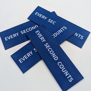 Every Second Counts Sign - As Seen on The Bear - 9.5&quot; 3D Printed Wall Decor