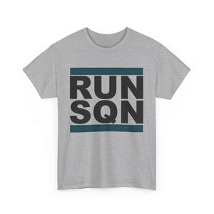 Vintage Saquon Barkley, RUN SQN, Comfort Colors, Saquon Barkley Backwards Hurdle Shirt,  Philadelphia Eagles Gift, Saquon Barkley Shirt Gift