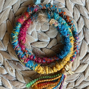 Dread wrap dreadlock Festival hair accessory boho hair wrap attachment Coachella hair edm hair burning man hair mermaid hair accent loc