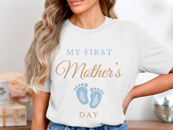 My First Mothers Day T-Shirt,Digital,New Mom Gift,Baby Feet,Mom To Be Gift,Newborn,Mothers Day Shirt,First Mothers Day,Digital Downloads