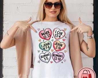 Valentines Day PNG Design, Christian Love Quotes PNG, Sublimation T-shirt Design, Digital Download Bible Verses