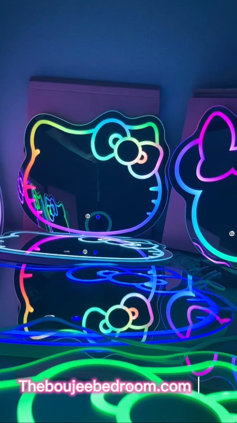 Hello Kitty Vanity Mirror Etsy
