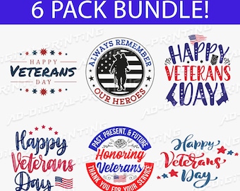 Veteran SVG Bundle, Happy Veterans Day SVG, Soldier Military Svg,Army Svg, Memorial Day Svg, Cut file Cricut