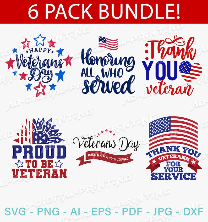 An SVG design commemorating Veterans Day, displaying symbols of honor and gratitude towards military service