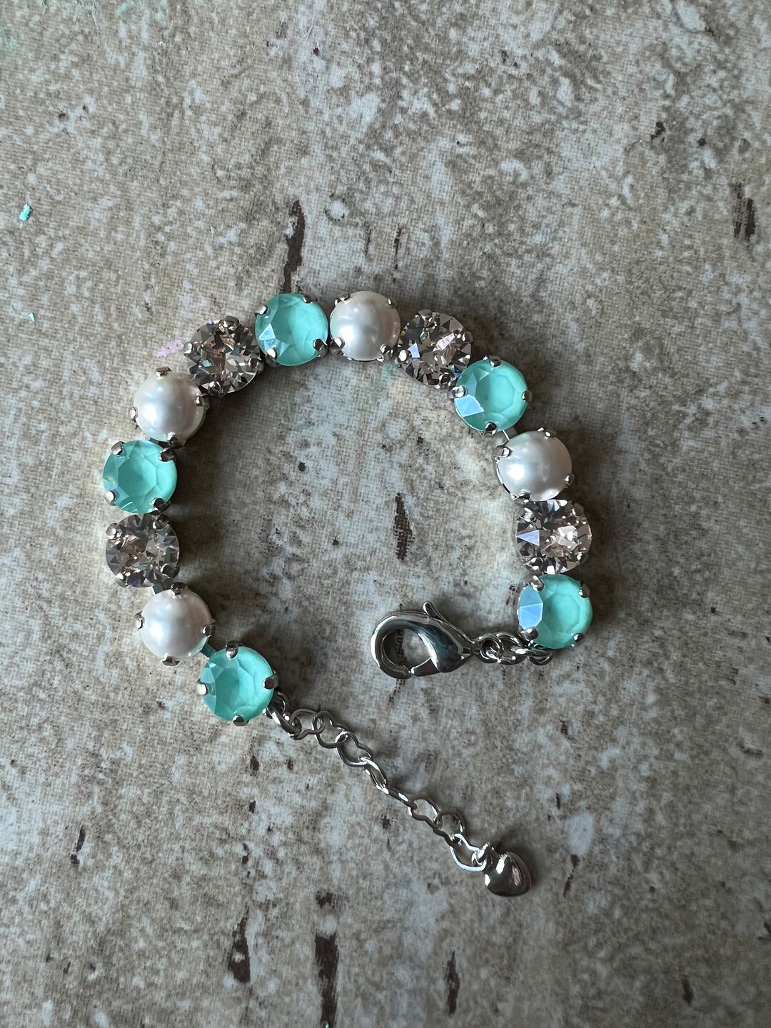 Ocean Pearls 8mm Crystal & Pearl Bracelet. Genuine Austrian Crystal — free download