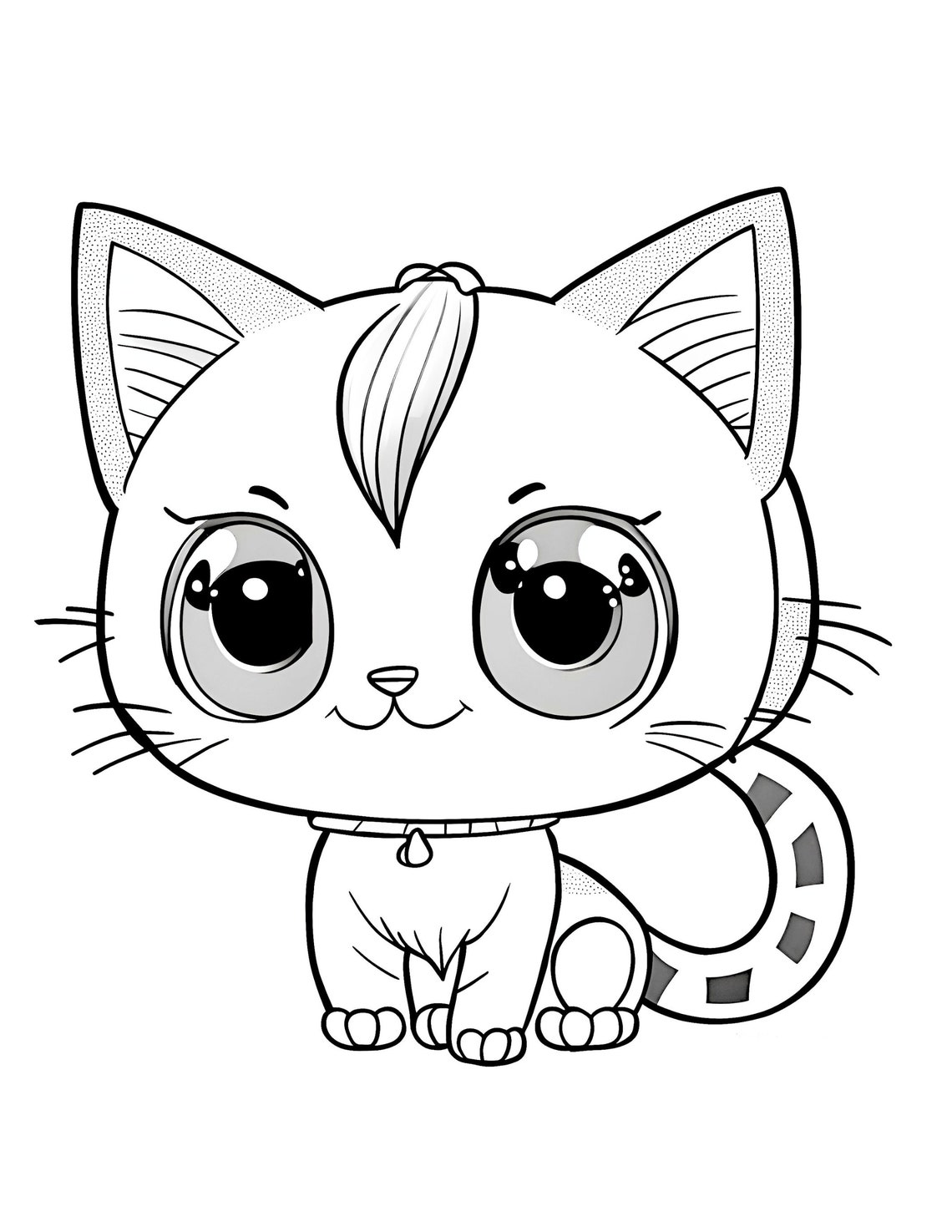 Kawaii Kittens Kawaii Cats Coloring Pages Printable Digital - Etsy