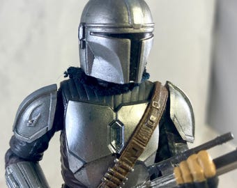 Star Wars 6" black series custom Beskar Mandalorian