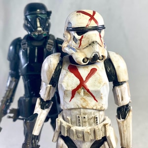 Star Wars 6&quot; black series death trooper and stormtrooper X custom 2 pack