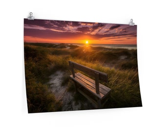 Tybee Sunset - Premium Matte Horizontal Poster