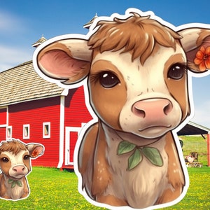 Cute Jersey Cow Sticker