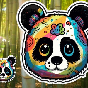 Rainbow Panda Sticker