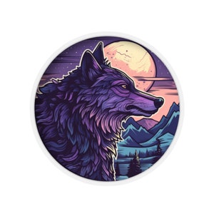 Lone Wolf Sticker [Print] | Wolf Stickers | Wolfpack Stickers | Planner Stickers | Vinyl Stickers | Wolf | Water Bottle Sticker |