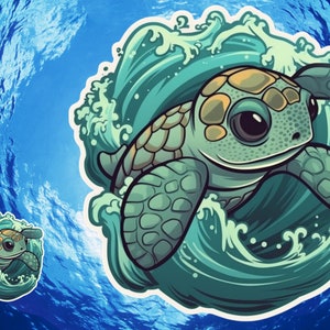 Cute Sea Turtle Sticker