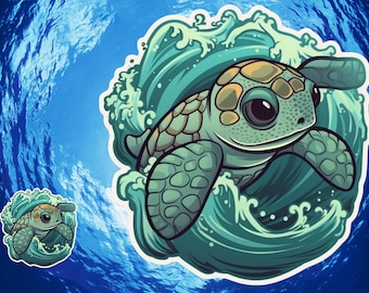 Cute Sea Turtle Sticker