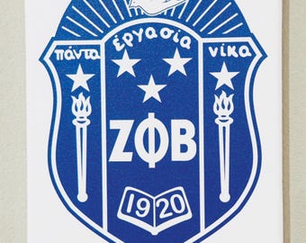 Zeta Phi Beta Custom Shield Canvas Print. Sale ends Sunday!
