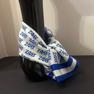 Zeta Phi Beta Fashion Silk Scarf.                     Sale Price ends Sunday!