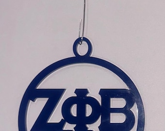 Zeta Phi Beta Christmas Ornament. (Includes Hook as shown in Picture) Sale price ends Sunday!