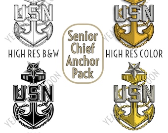 Senior Chief Anchor SVG