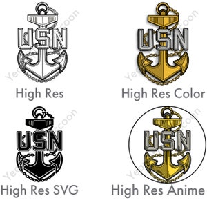 Navy Chief Anchor SVG