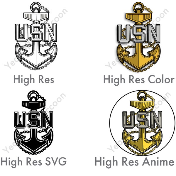 Navy Chief Anchor SVG