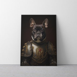 Vintage Aristocratic Dog Portrait in Suit - Unique Renaissance Painting - Quirky Animal Art Lovers- Printable Digital Art. #277
