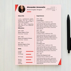 Clean Minimalist CV Resume Template