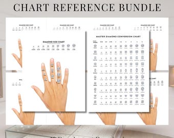 Diamond Carat Size Chart: MM Conversion for Jewelers (digital Download ...