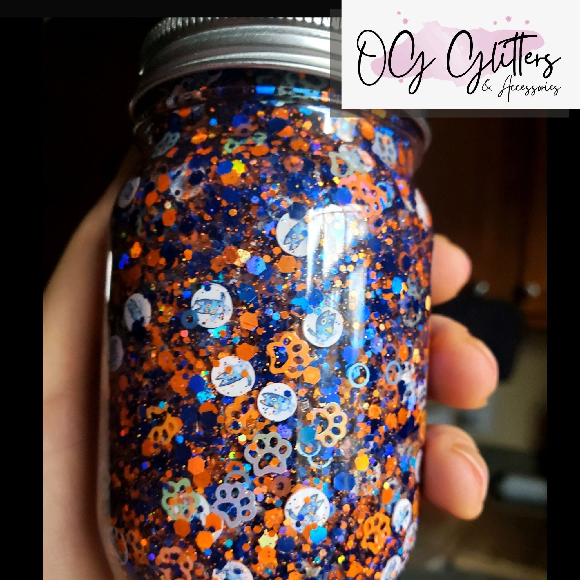 Bluey Glitter Hair Gel Etsy