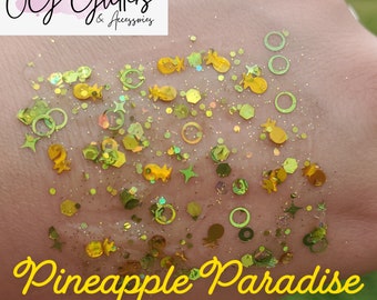 Pineapple Paradise Glitter Hair Gel